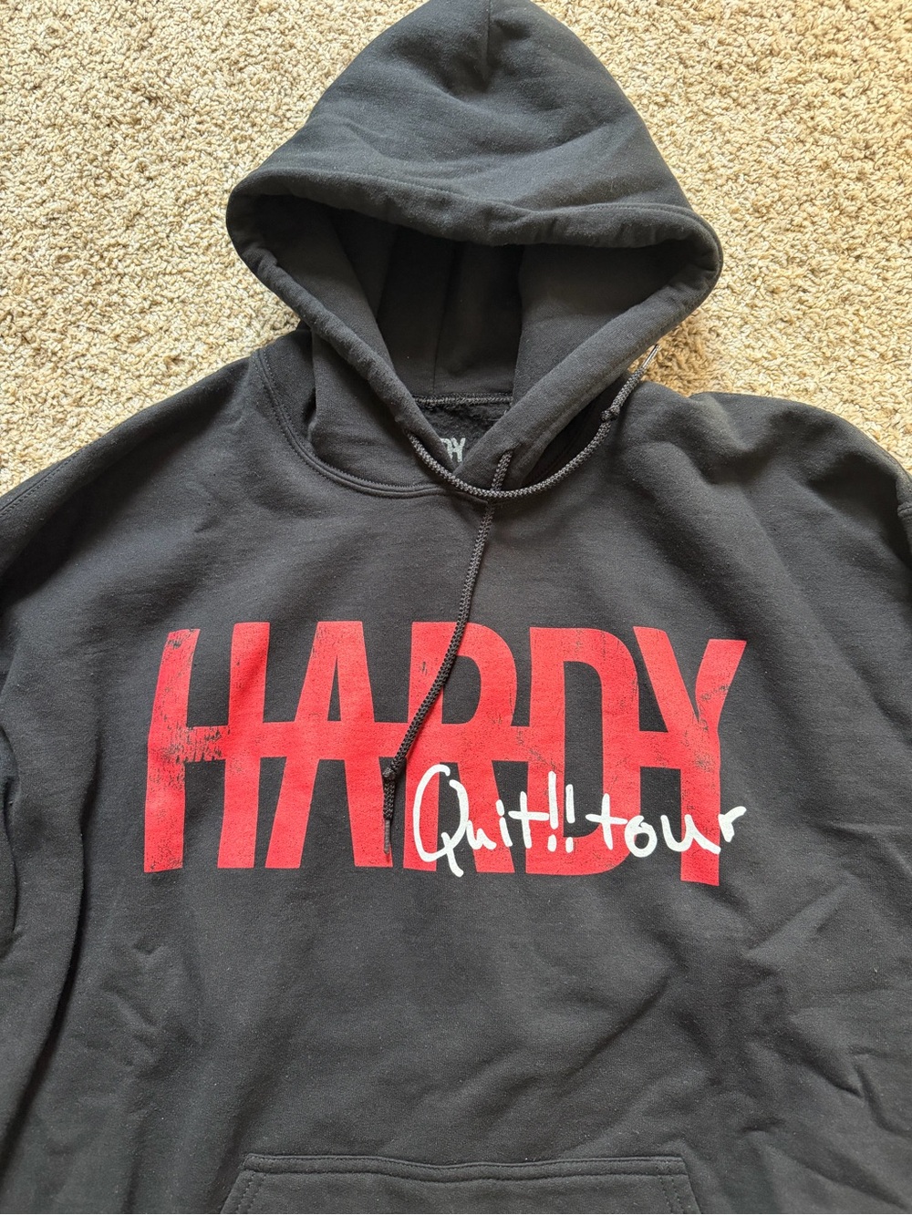 Hardy hoodie hoody sweatshirt X-Large black